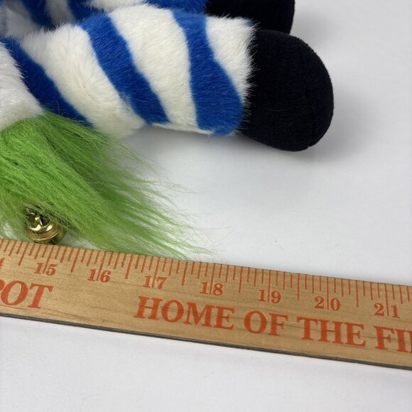 Vintabe Zany Brainy 20" Zebra Plush Baby Backpack Blue Stripe Hat Stuffed Animal - Picture 7 of 9